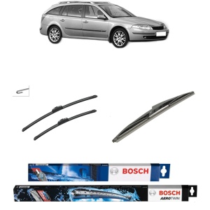 Set 3 stergatoare RENAULT LAGUNA II Grandtour (KG0/1_) din 2001-2007, Bosch Aerotwin Retrofit, din cauciuc siliconat rezistent