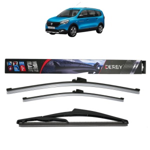 Set 3 stergatoare RENAULT LODGY (JS_) din 2012-2019, Derby, din cauciuc siliconat rezistent