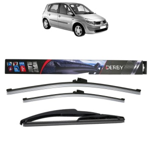 Set 3 stergatoare RENAULT SCENIC II (JM0/1_) din 2003-2009, Derby, din cauciuc siliconat rezistent