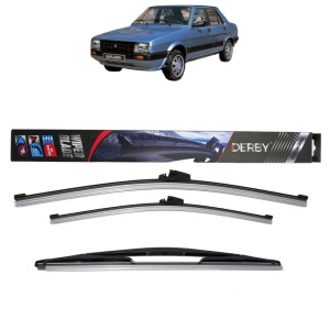 Set 3 stergatoare SEAT MALAGA (23A) din 1985-1993, Derby, din cauciuc siliconat rezistent