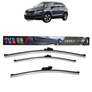 Set 3 stergatoare SKODA KAROQ (NU7, ND7) din 2017-2020, Derby, din cauciuc siliconat rezistent