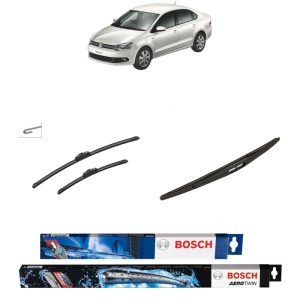 Set 3 stergatoare VOLKSWAGEN POLO V Saloon (602, 604, 612, 614) din 2010-2022, Bosch Aerotwin Retrofit, din cauciuc siliconat rezistent