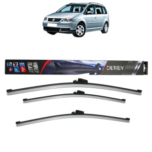 Set 3 stergatoare VOLKSWAGEN TOURAN (1T1, 1T2) din 2003-2010, Derby, din cauciuc siliconat rezistent - Img 1