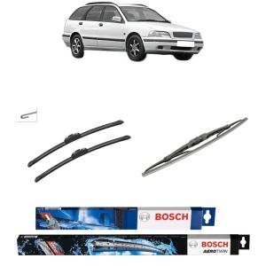 Set 3 stergatoare VOLVO V40 Estate (645) din 1995-2004, Bosch Aerotwin Retrofit, din cauciuc siliconat rezistent