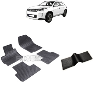 Set 5 covorase auto CITROEN C4 AIRCROSS din 05.2012 - 03.2017, cu covoras tunel median, Caroserie SUV