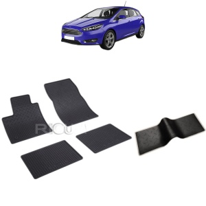 Set 5 covorase auto FORD FOCUS HYBRID FABRICATIE 2020 - 2026, cu covoras tunel median, Caroserie HATCHBACK