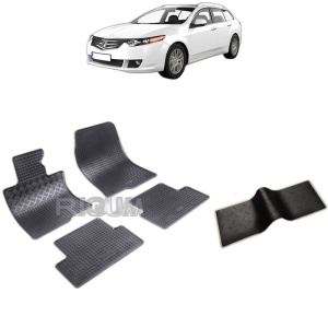 Set 5 covorase auto HONDA ACCORD VIII din 09.2008 - 2015, cu covoras tunel median, Caroserie COMBI