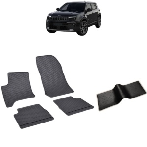 Set 5 covorase auto JEEP AVENGER E-HYBRID FABRICATIE 11.2023 - 2026, cu covoras tunel median, Caroserie SUV