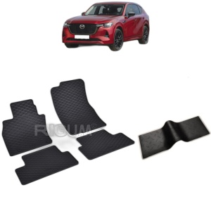 Set 5 covorase auto MAZDA CX -60 din 08.2022 - 2026, cu covoras tunel median, Caroserie SUV