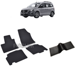 Set 5 covorase auto MERCEDES CITAN 5M din 2022 - 2026, cu covoras tunel median, Caroserie VAN