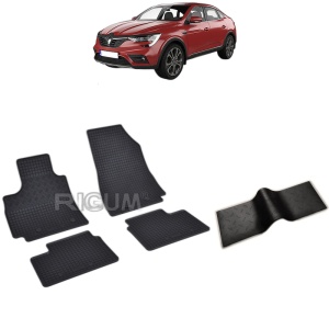 Set 5 covorase auto RENAULT ARKANA E-TECH HYBRID din 03.2021 - 2026, cu covoras tunel median, Caroserie SUV
