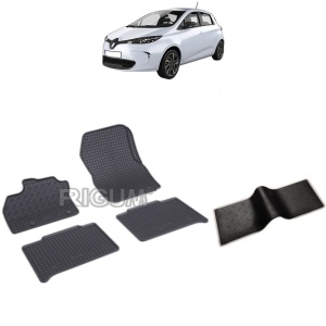 Set 5 covorase auto RENAULT ZOE din 12.2012 - 05.2019, cu covoras tunel median, Caroserie HATCHBACK