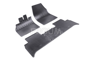 Set 5 covorase auto SSANG YONG REXTON Y400 din 11.2017 - 2026, cu covoras tunel median, Caroserie SUV - Img 2