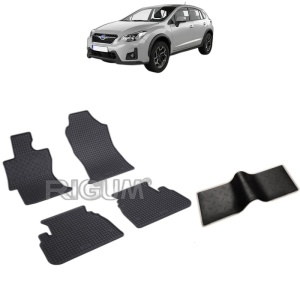 Set 5 covorase auto SUBARU XV II din 01.2018 - 2026, cu covoras tunel median, Caroserie SUV