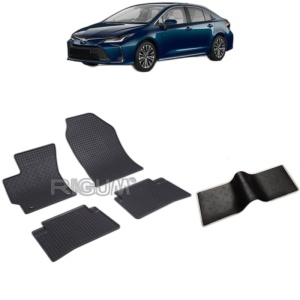 Set 5 covorase auto TOYOTA COROLLA XII HYBRID FABRICATIE 03.2019 - 2026, cu covoras tunel median, Caroserie SEDAN