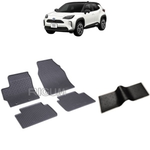 Set 5 covorase auto TOYOTA YARIS CROSS din 09.2021 - 2026, cu covoras tunel median, Caroserie SUV