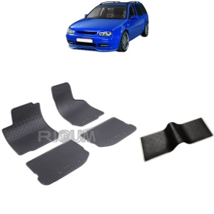 Set 5 covorase auto VOLKSWAGEN GOLF 4 din 1998 - 05.2007, cu covoras tunel median, Caroserie COMBI