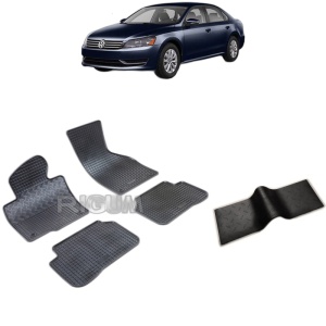 Set 5 covorase auto VOLKSWAGEN PASSAT B6 din 2005 - 10.2009, cu covoras tunel median, Caroserie SEDAN