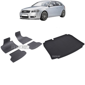 Set Covorase Auto Si Tavita Portbagaj AUDI A3 8P din 05.2003 - 01.2013, caroserie hatchback,