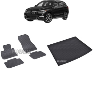 Set Covorase Auto Si Tavita Portbagaj BMW X1 F48 din 10.2015 - 09.2022, caroserie suv,