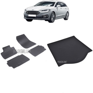 Set Covorase Auto Si Tavita Portbagaj FORD MONDEO V din 01.2015 - 04.2022, caroserie combi, ROATA REZERVA MICA / KIT REPARATIE
