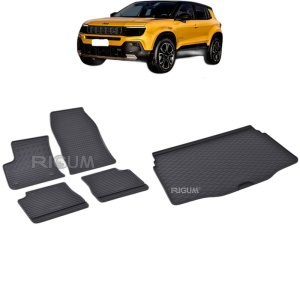 Set Covorase Auto Si Tavita Portbagaj JEEP AVENGER EV din 2023 - 2026, caroserie suv, PORTBAGAJ INFERIOR SI SUPERIOR