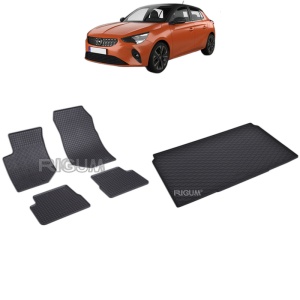 Set Covorase Auto Si Tavita Portbagaj OPEL CORSA F din 06.2019 - 2026, caroserie hatchback,