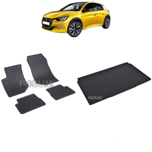 Set Covorase Auto Si Tavita Portbagaj PEUGEOT 208 II din 06.2019 - 2026, caroserie hatchback,