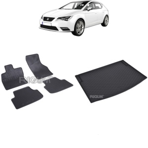 Set Covorase Auto Si Tavita Portbagaj SEAT LEON IV KL din 03.2020 - 2026, caroserie hatchback, PORTBAGAJ INFERIOR SI SUPERIOR