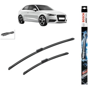 Set stergatoare auto AUDI A3 (8V1, 8VK) din 2012-2020, Bosch Aerotwin, din cauciuc siliconat rezistent