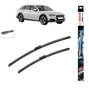 Set stergatoare auto AUDI A4 Allroad B9 (8WH, 8WJ) din 2016-2020, Bosch Aerotwin, din cauciuc siliconat rezistent