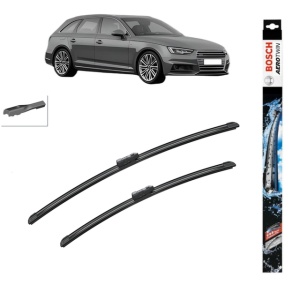 Set stergatoare auto AUDI A4 B9 Avant (8W5, 8WD) din 2015-2024, Bosch Aerotwin, din cauciuc siliconat rezistent