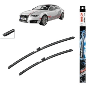 Set stergatoare auto AUDI A7 Sportback (4KA) din 2017-2021, Bosch Aerotwin, din cauciuc siliconat rezistent