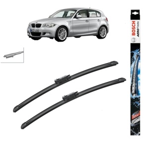 Set stergatoare auto BMW 1 (E87) din 2004-2011, Bosch Aerotwin, din cauciuc siliconat rezistent
