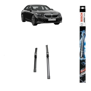 Set stergatoare auto BMW 5 (G60, G90, G68) din 2023-2025, Bosch Aerotwin, din cauciuc siliconat rezistent