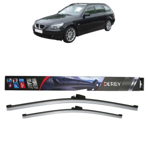 Set stergatoare auto BMW 5 Touring (E61) din 2004-2010, Derby, din cauciuc siliconat rezistent