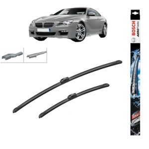 Set stergatoare auto BMW 6 Coupe (F13) din 2011-2017, Bosch Aerotwin, din cauciuc siliconat rezistent