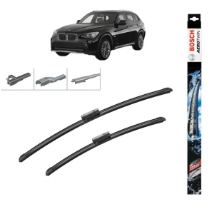 Set stergatoare auto BMW X1 (E84) din 2009-2015, Bosch Aerotwin Multi, din cauciuc siliconat rezistent