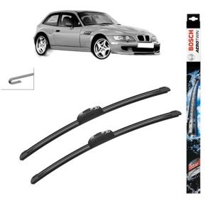 Set stergatoare auto BMW Z3 Coupe (E36) din 1998-2003, Bosch Aerotwin Retrofit, din cauciuc siliconat rezistent