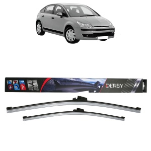 Set stergatoare auto CITROEN C4 I (LC_) din 2004-2012, Derby, din cauciuc siliconat rezistent - Img 1