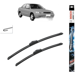 Set stergatoare auto DAEWOO NUBIRA Saloon (J100) din 1997-2000, Bosch Aerotwin Retrofit, din cauciuc siliconat rezistent