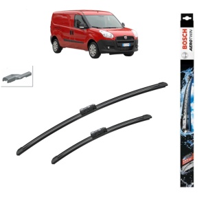 Set stergatoare auto FIAT DOBLO Cargo (263_) din 2010-2023, Bosch Aerotwin, din cauciuc siliconat rezistent