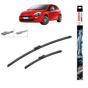 Set stergatoare auto FIAT PUNTO EVO Hatchback Van (199_) din 2009-2012, Bosch Aerotwin Multi, din cauciuc siliconat rezistent - Img 1