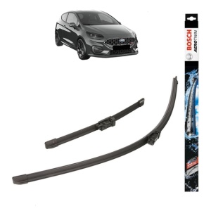 Set stergatoare auto FORD FIESTA VII (HJ, HF) din 2017-2022, Bosch Aerotwin, din cauciuc siliconat rezistent