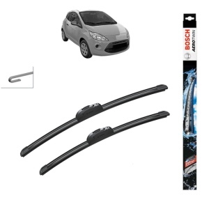 Set stergatoare auto FORD KA din 2008, Bosch Aerotwin Retrofit, din cauciuc siliconat rezistent