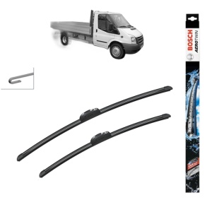 Set stergatoare auto FORD TRANSIT Platform/Chassis (FM_ _, FN_ _, FF_ _) din 2006-2014, Bosch Aerotwin Retrofit, din cauciuc siliconat rezistent