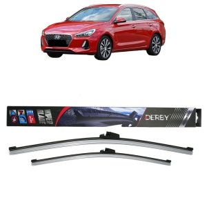 Set stergatoare auto HYUNDAI i30 Estate (PDE) din 2017-2020, Derby, din cauciuc siliconat rezistent