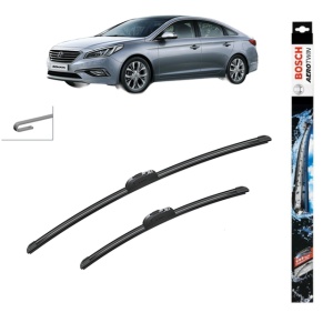 Set stergatoare auto HYUNDAI SONATA VII (LF) din 2014-2019, Bosch Aerotwin Retrofit, din cauciuc siliconat rezistent