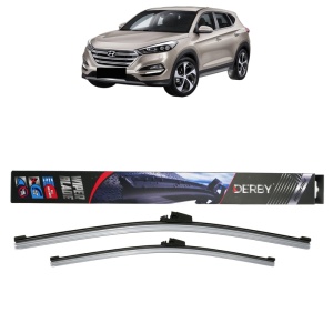 Set stergatoare auto HYUNDAI TUCSON SUV Van (TLE) din 2015-2020, Derby, din cauciuc siliconat rezistent - Img 1