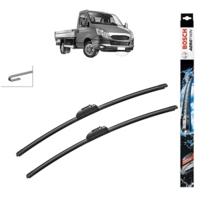Set stergatoare auto IVECO DAILY V Platform/Chassis din 2011-2014, Bosch Aerotwin Retro Truck, din cauciuc siliconat rezistent